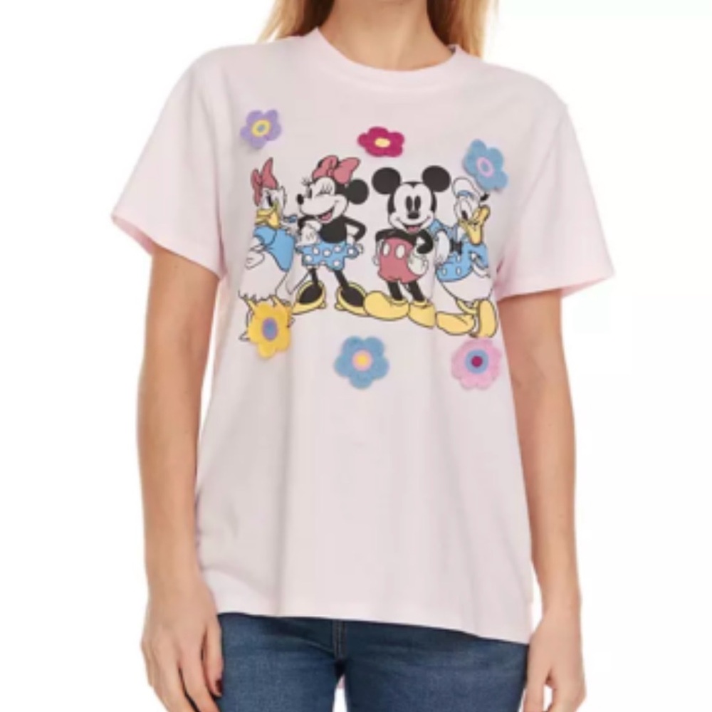 Disney Pink Mickey & Friends Floral T-Shirt